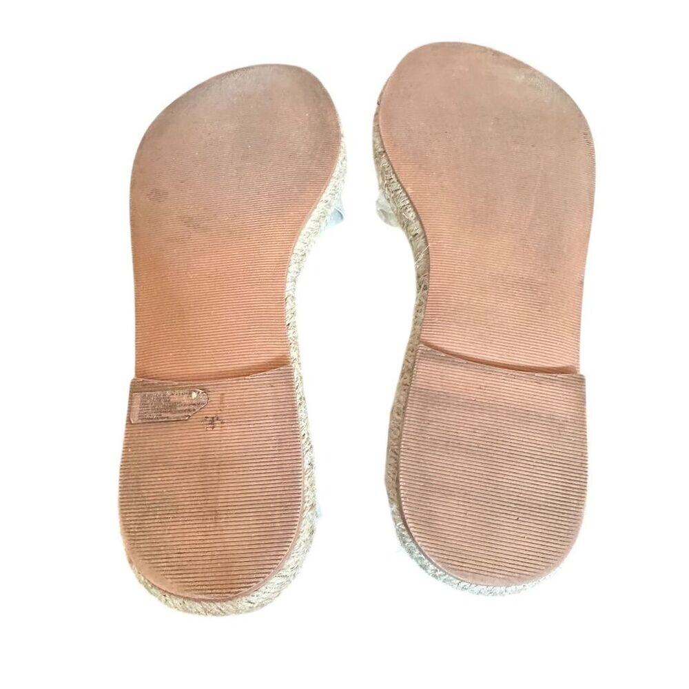 Abercrombie‎ & Fitch Women's Espadrille Sandals Beige Size 8/9 Summer Casual - Picture 10 of 12